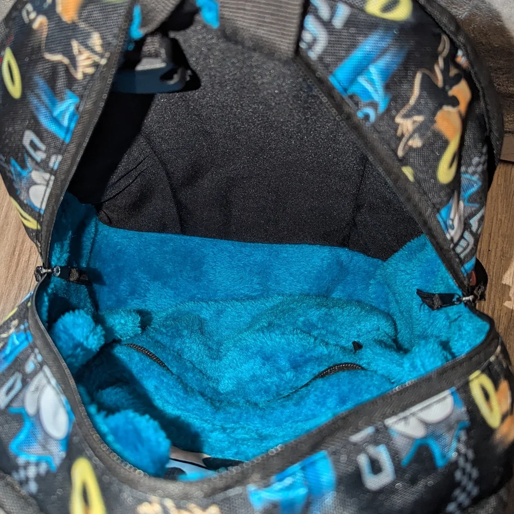 Sonic The Hedgehog Fuzzy Reversible Backpack